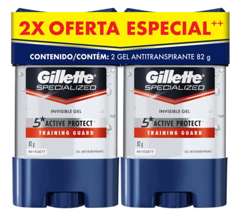 DESODORANTE GILLETE GEL TRAINING GUARD SPECIALIZED 82 x 2$