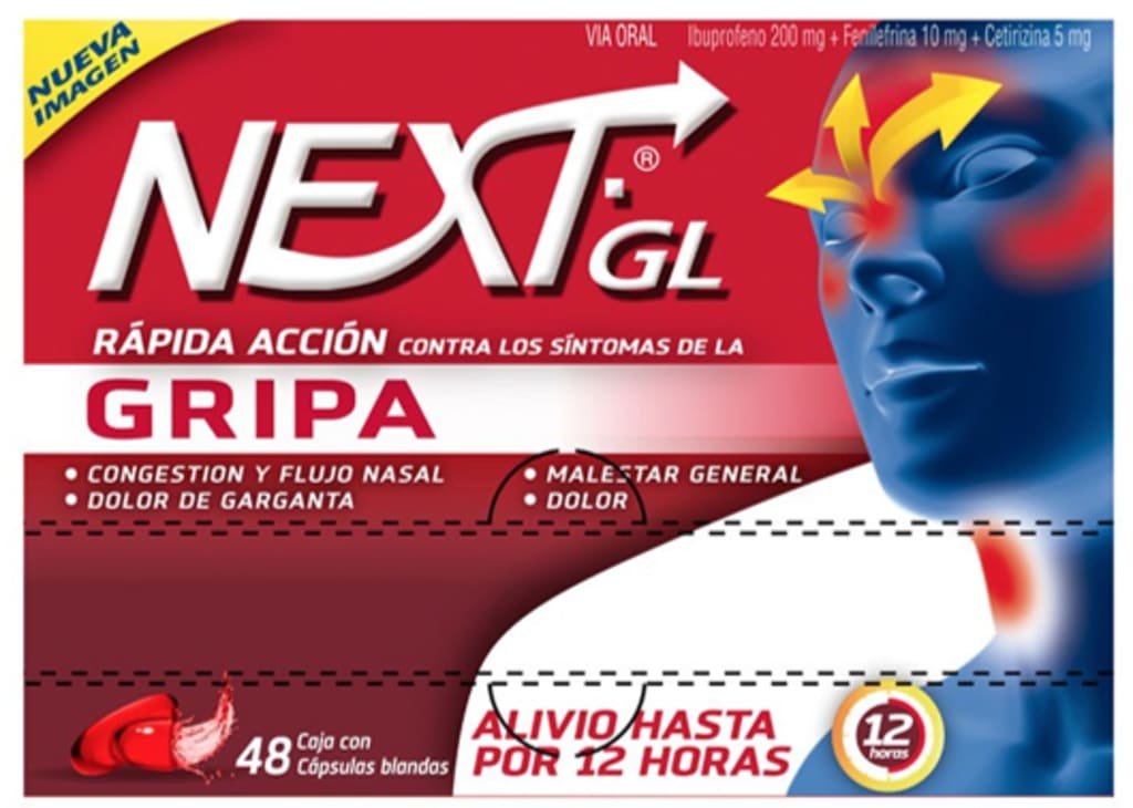 NEXT GRIPA GL DISPLAY x 48 CAPSULAS (PLEGADIZA)