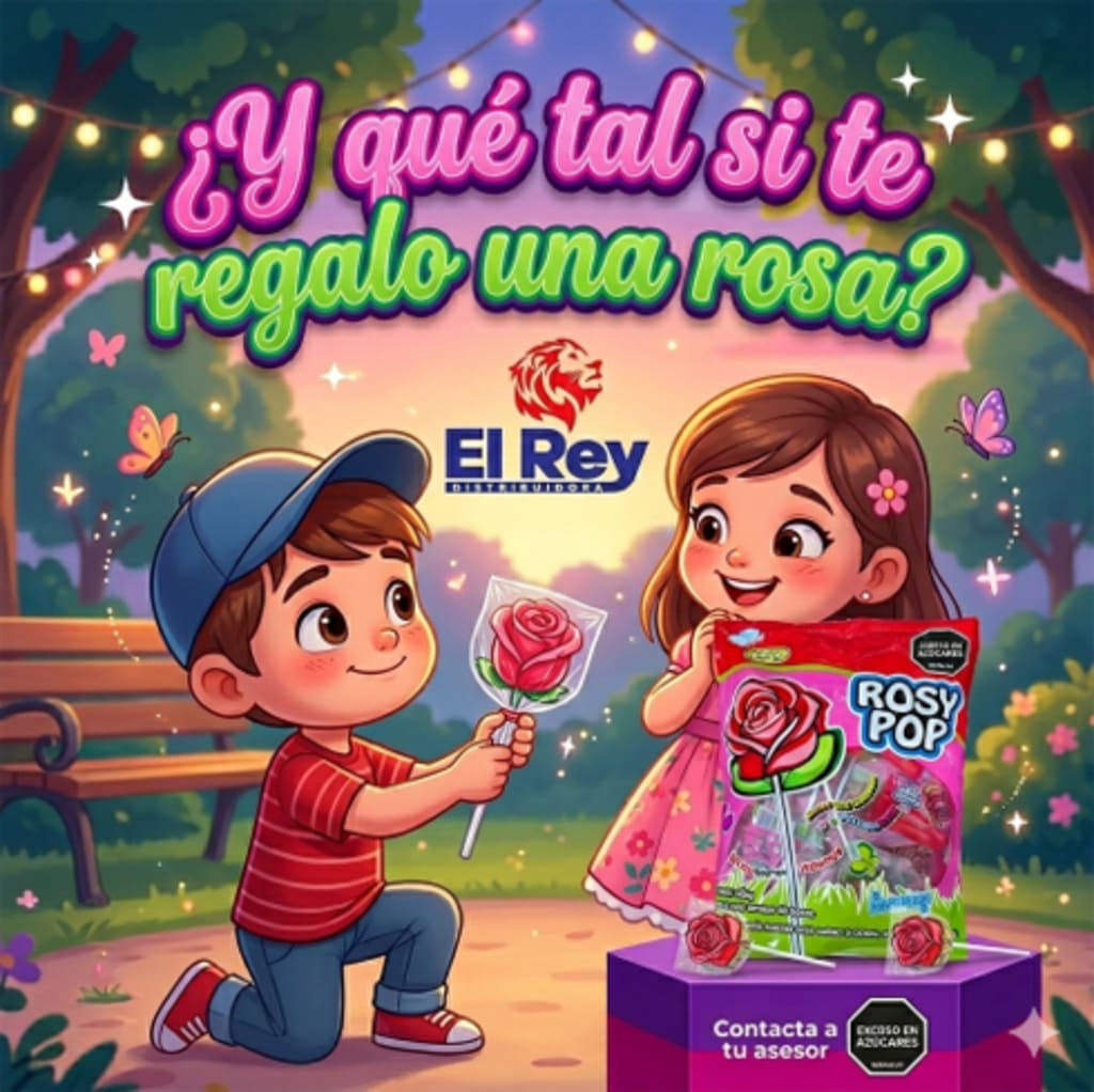 CHUPETA ROSY POP FORMA DE ROSA 40 UNDS x 28 BOLSAS