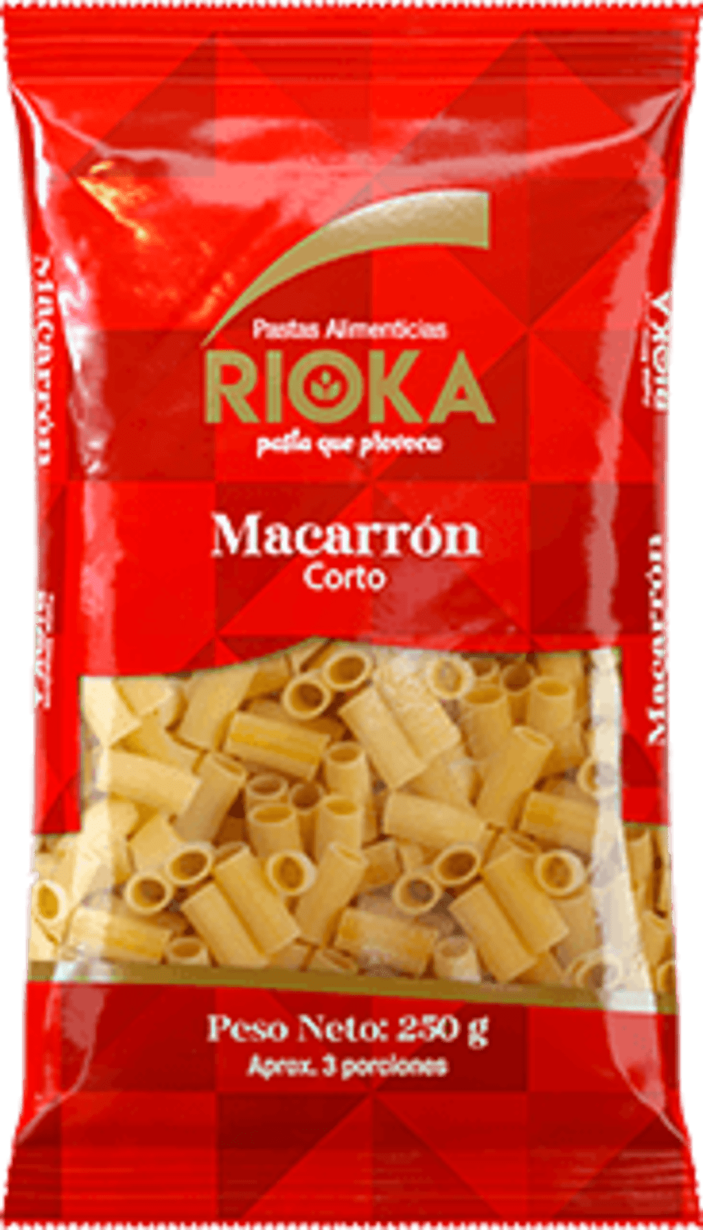 PASTA RIOKA MACARRON CORTO 125 GRS