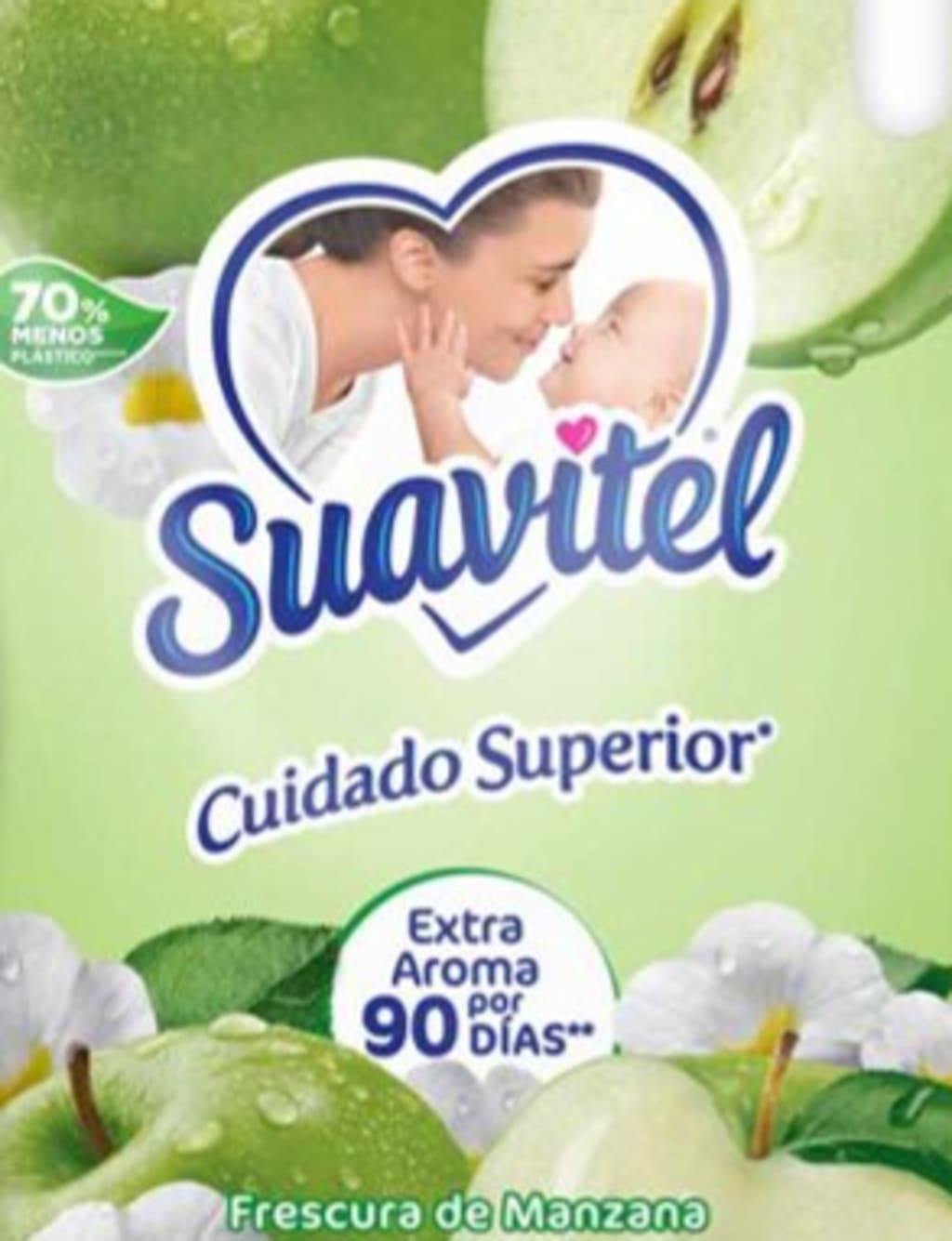 SUAVIZANTE SUAVITEL SUPERIOR MANZANA 180 ML x 56