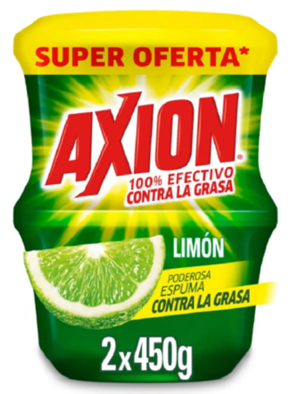 LAVAPLATOS AXION COCA LIMON 450 GRS x 2 $ ESPECIAL x 12