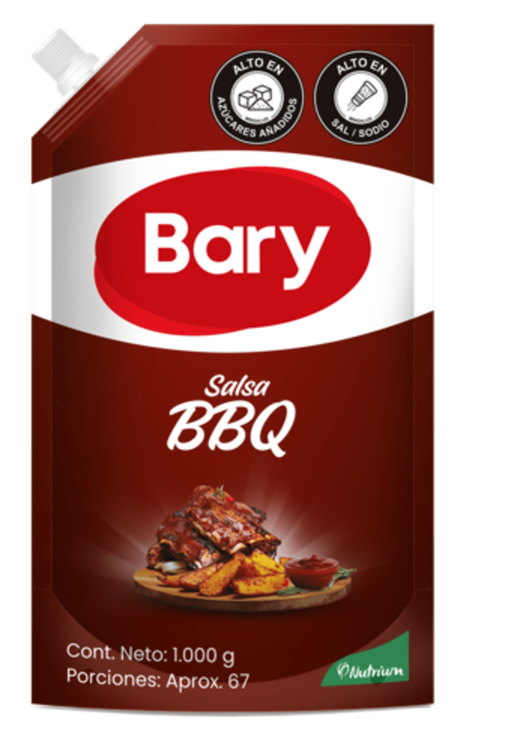 SALSA BBQ BARY DOYPACK CON VALVULA 1000 GRS x 12