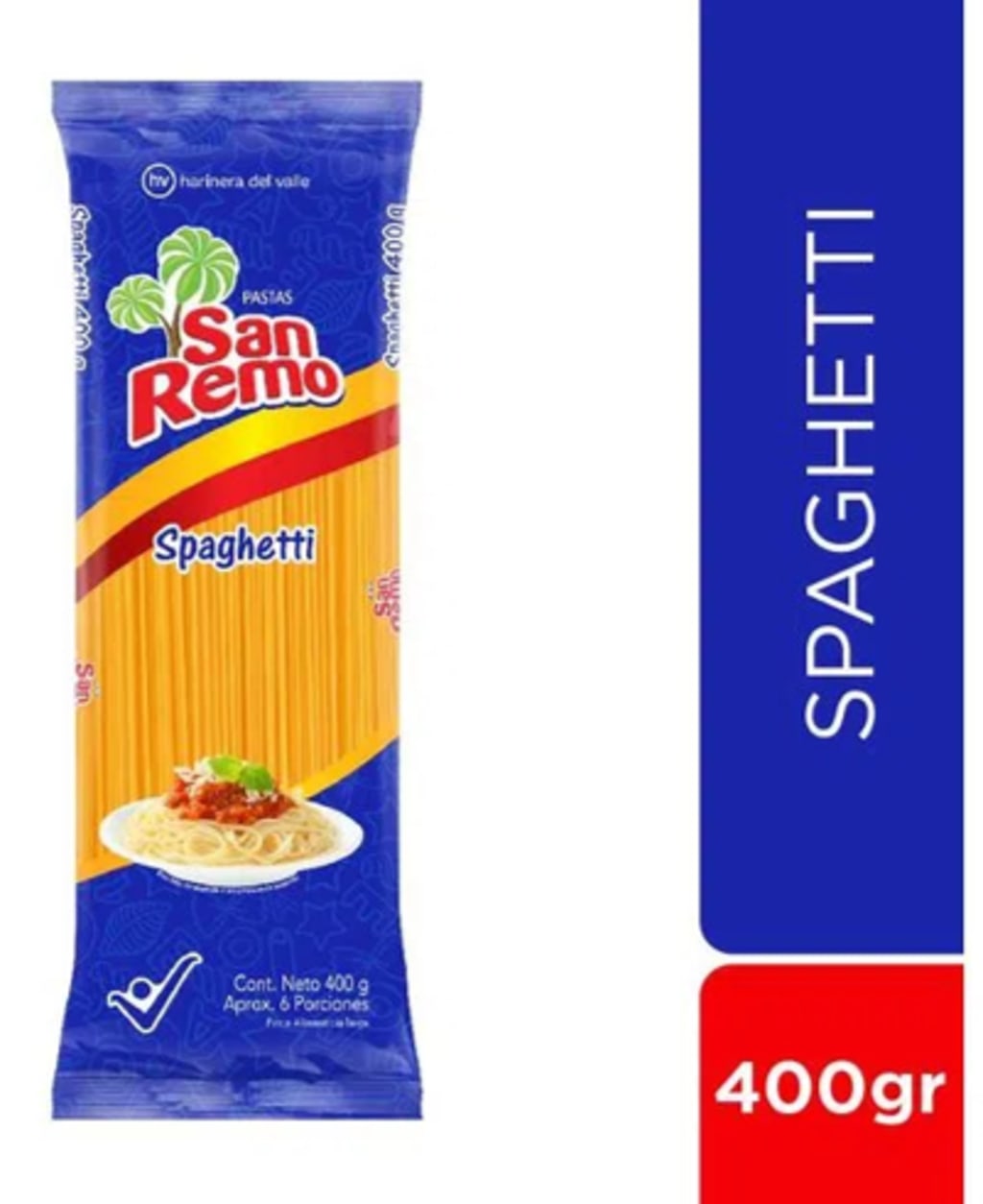 PASTA SAN REMO SPAGUETTI 400 GRS
