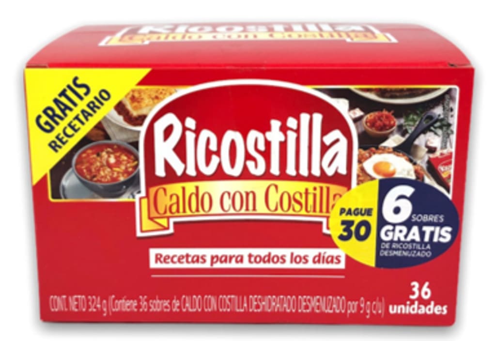 CALDO RICOSTILLA DESMENUZADO 36 SOBRES x 30