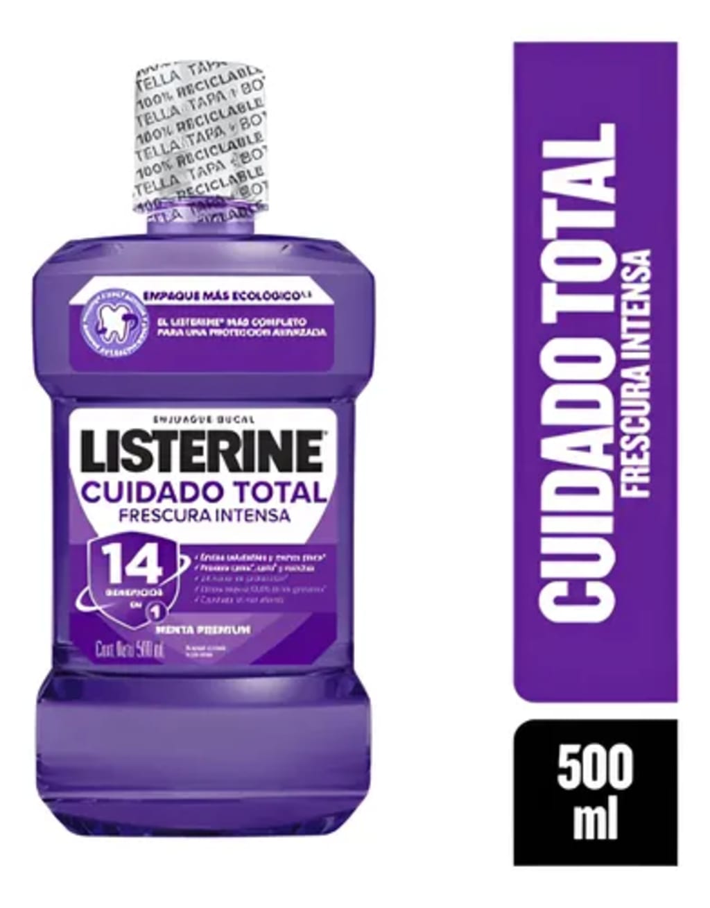 LISTERINE CUIDADO TOTAL 500 ML x 12