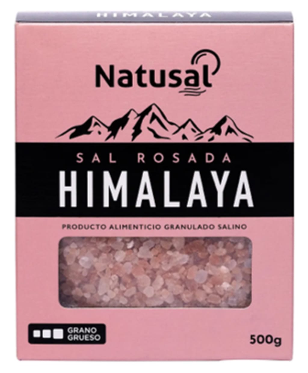 SAL NATUSAL ROSADA DEL HIMALAYA PLEGADIZA 500 GRS