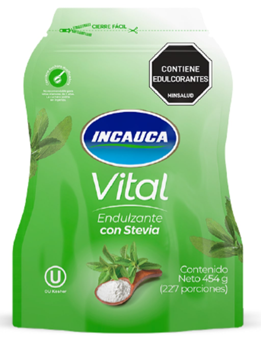 ENDULZANTE INCAUCA STEVIA DOYPACK 454 GRS