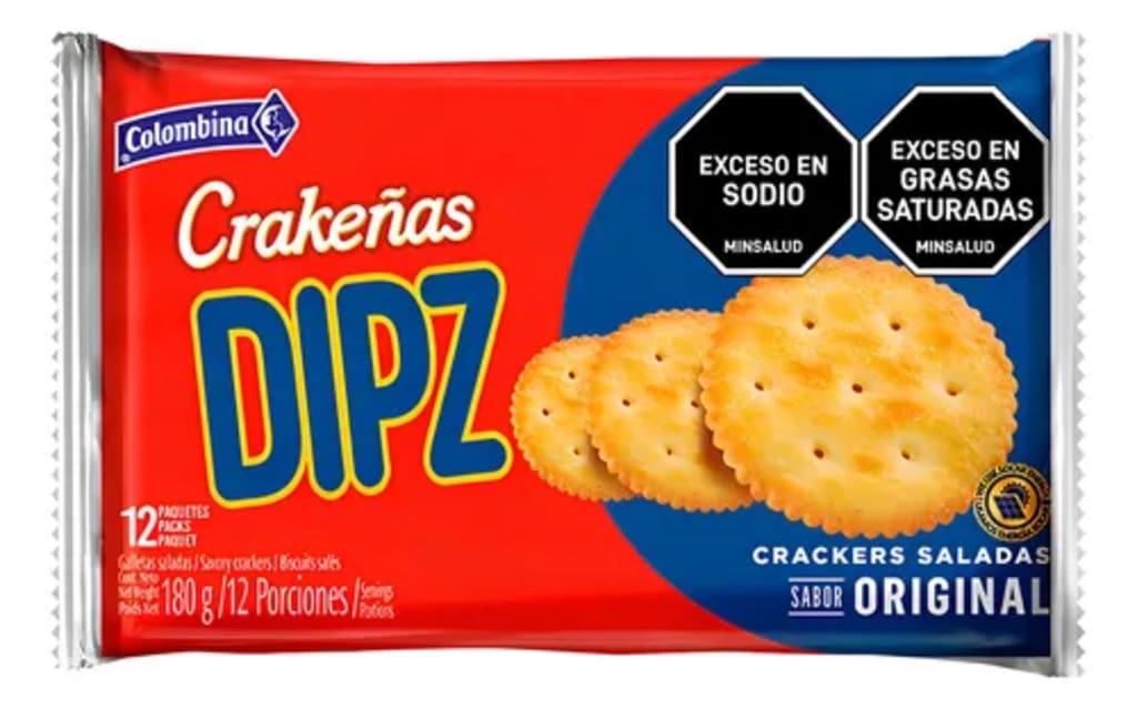 GALLETA CRAKEÑAS DIPZ 12 UNDS (180 GRS)