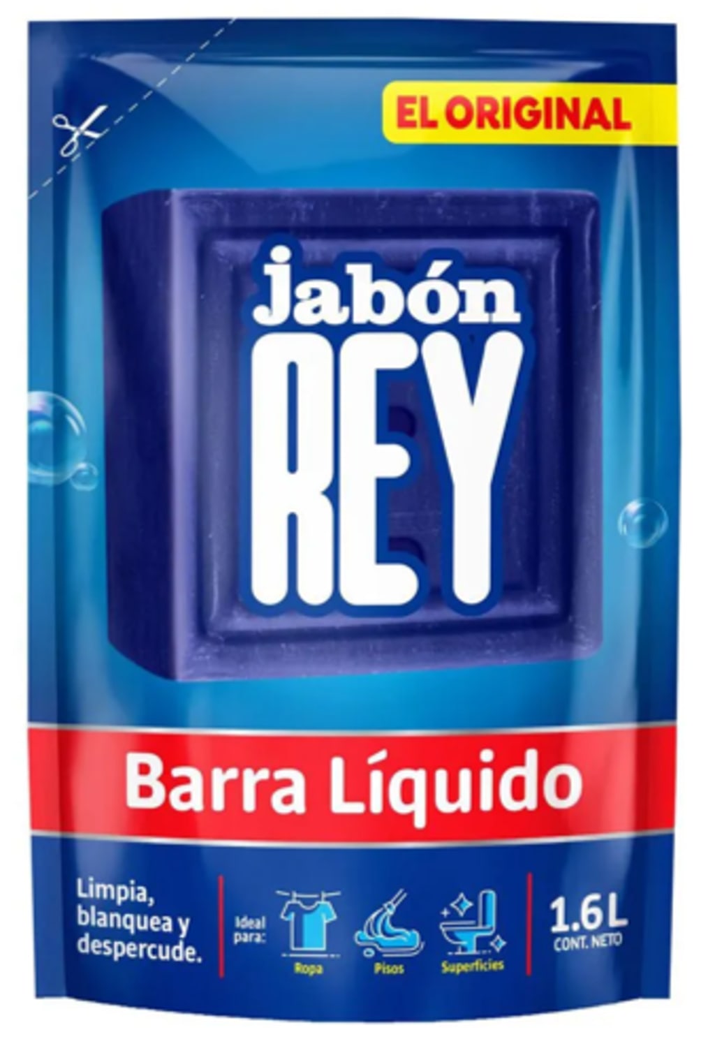JABON EN BARRA LIQUIDO REY DOYPACK SIN VALVULA 1600 ML