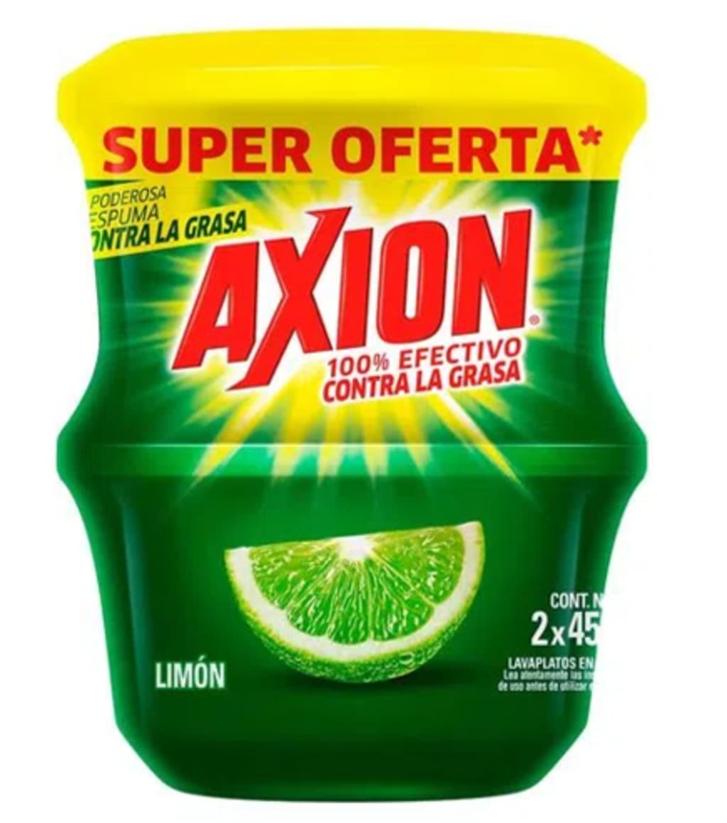 LAVAPLATOS AXION COCA LIMON 425 GRS x 2 $ESPECIAL