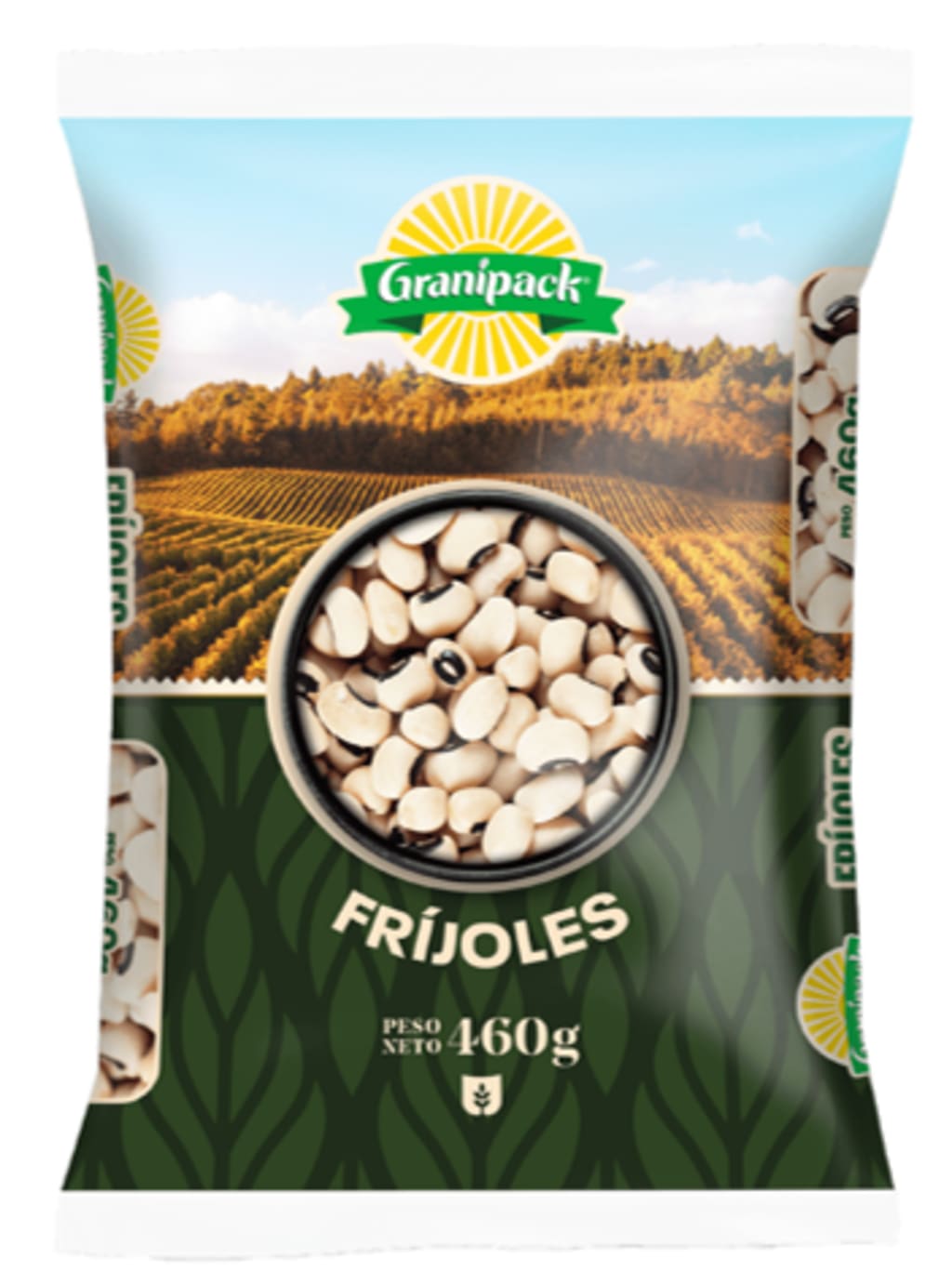FRIJOL BLANCO CABEZA NEGRA GRANIPACK 500 GRS x 25