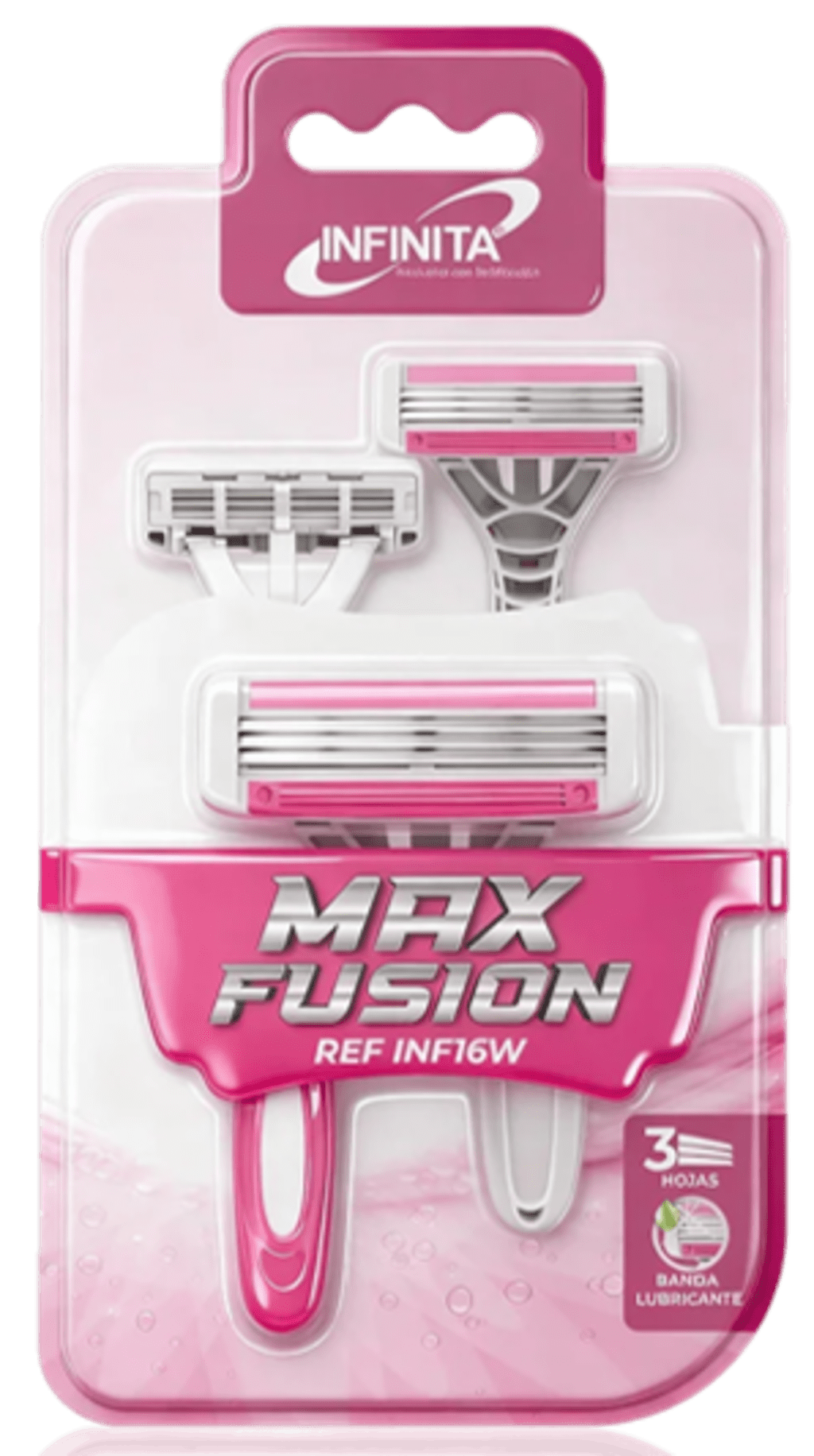 MAQUINA DE AFEITAR INFINITA MAX FUSION WOM INF16W x 2 U x 12