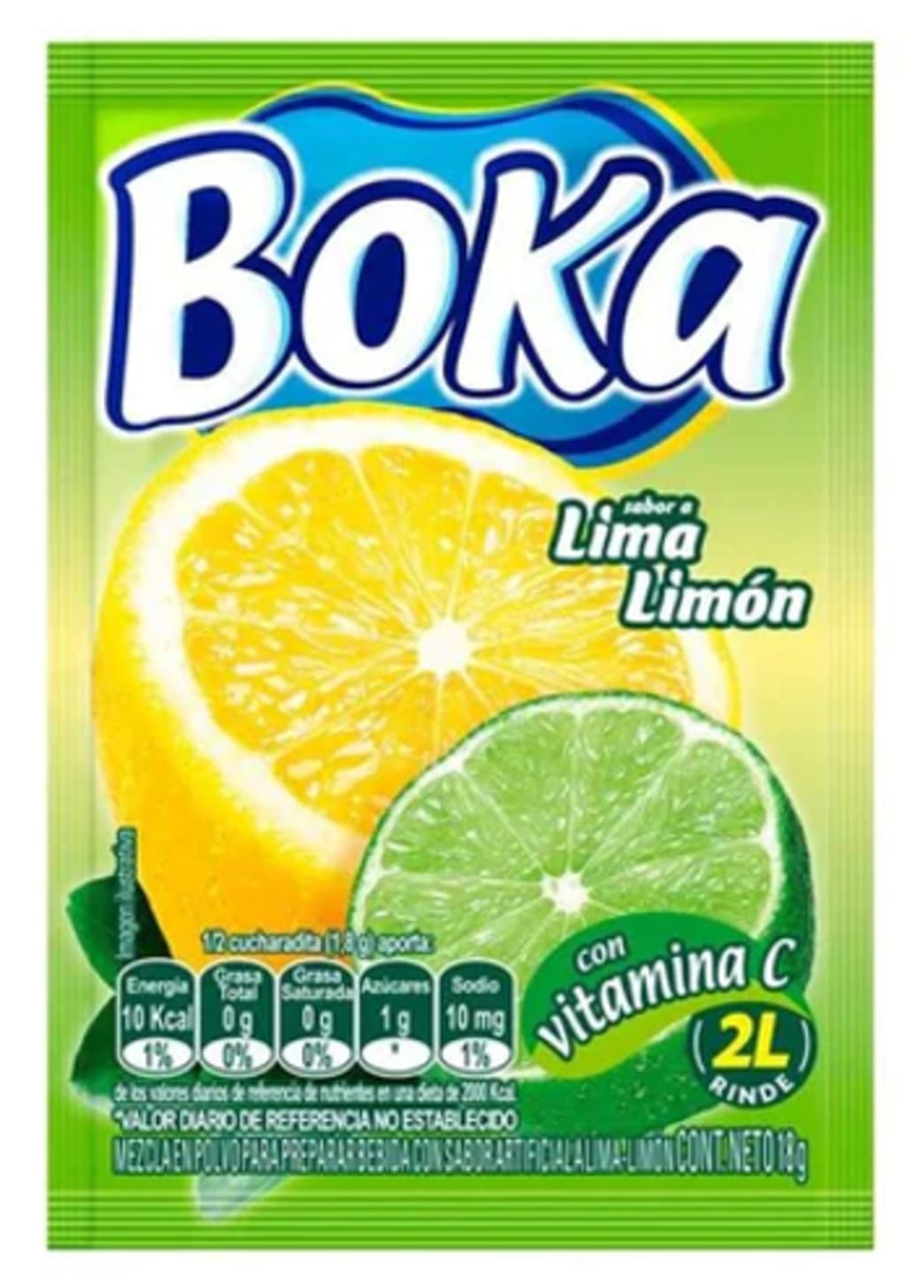 REFRESCO BOKA 2 LTS LIMA LIMON 10 SOBRES x 24 DPL