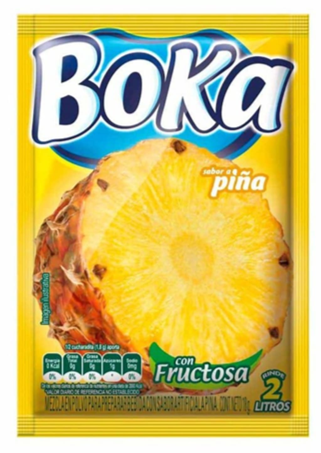 REFRESCO BOKA 2 LTS PIÑA 10 SOBRES