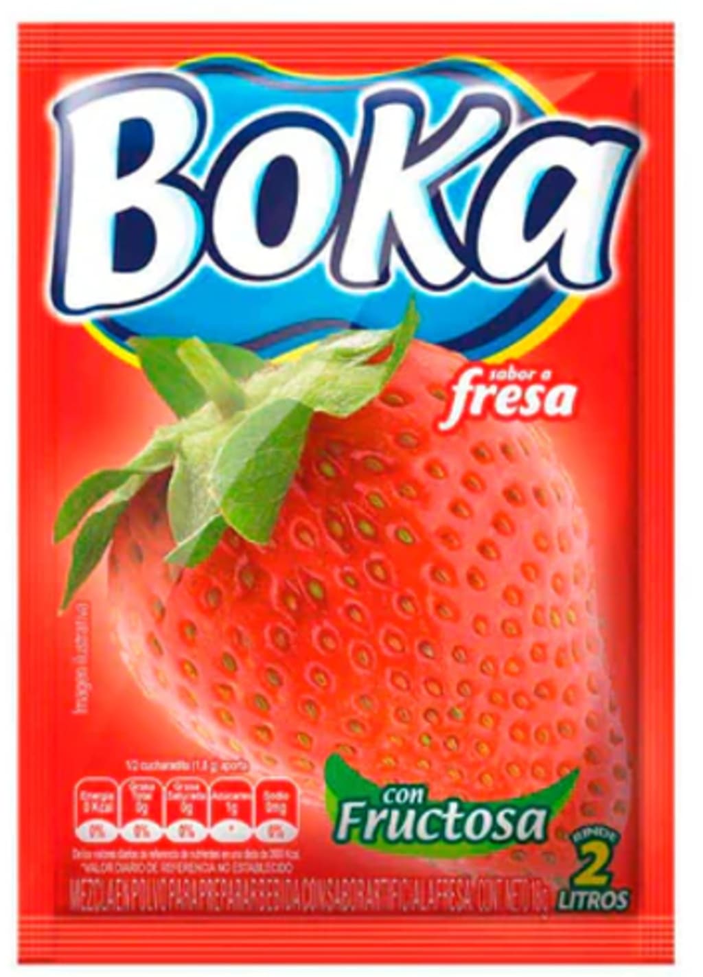 REFRESCO BOKA 2 LTS FRESA 10 SOBRES x 24 DPL