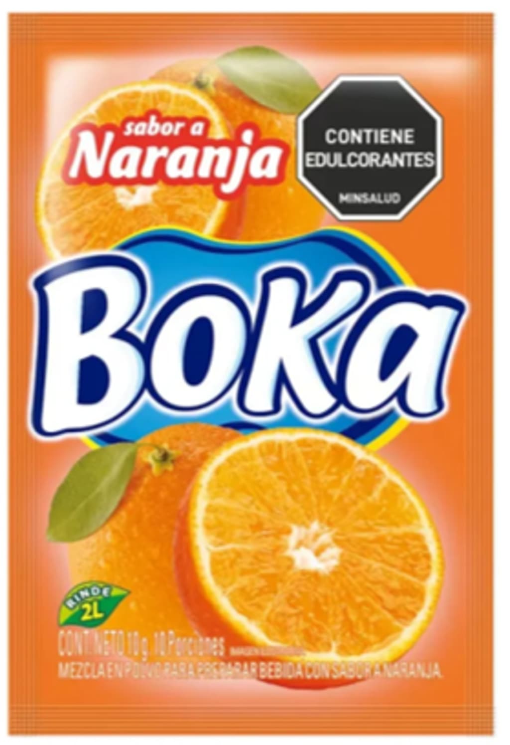 REFRESCO BOKA 2 LTS NARANJA 12 SOBRES x 24 DPL