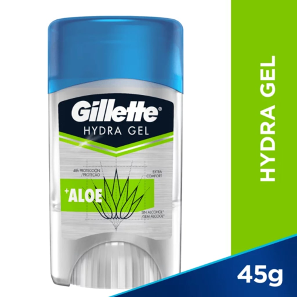 DESODORANTE GILLETE CLEAR GEL ALOE VERA 45 GRS