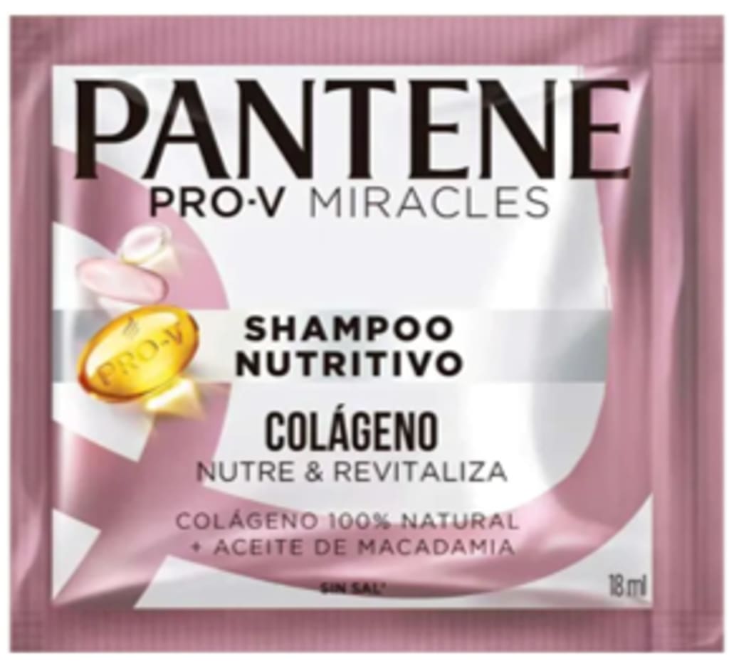CHAMPU PANTENE COLAGENO 18 ML x 12 SOBRES x 25