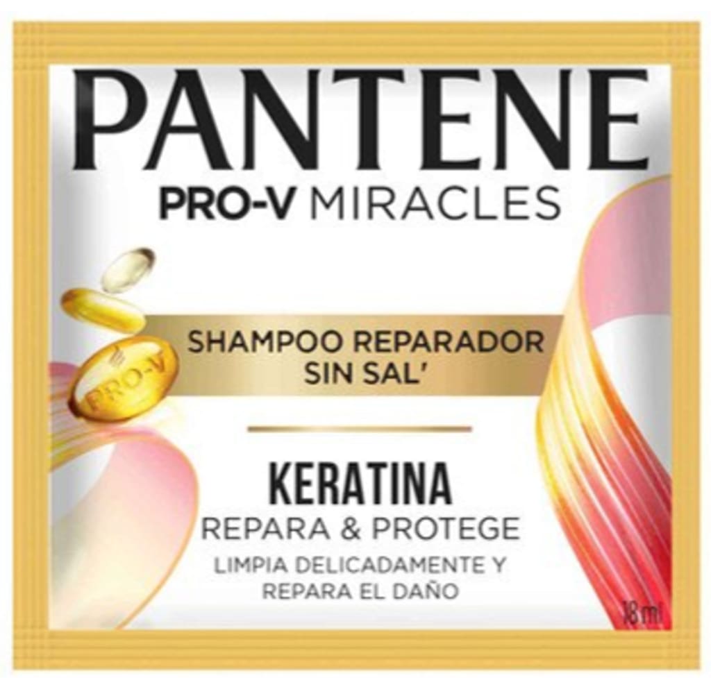 CHAMPU PANTENE KERATINA 18 ML x 12 SOBRES x 25
