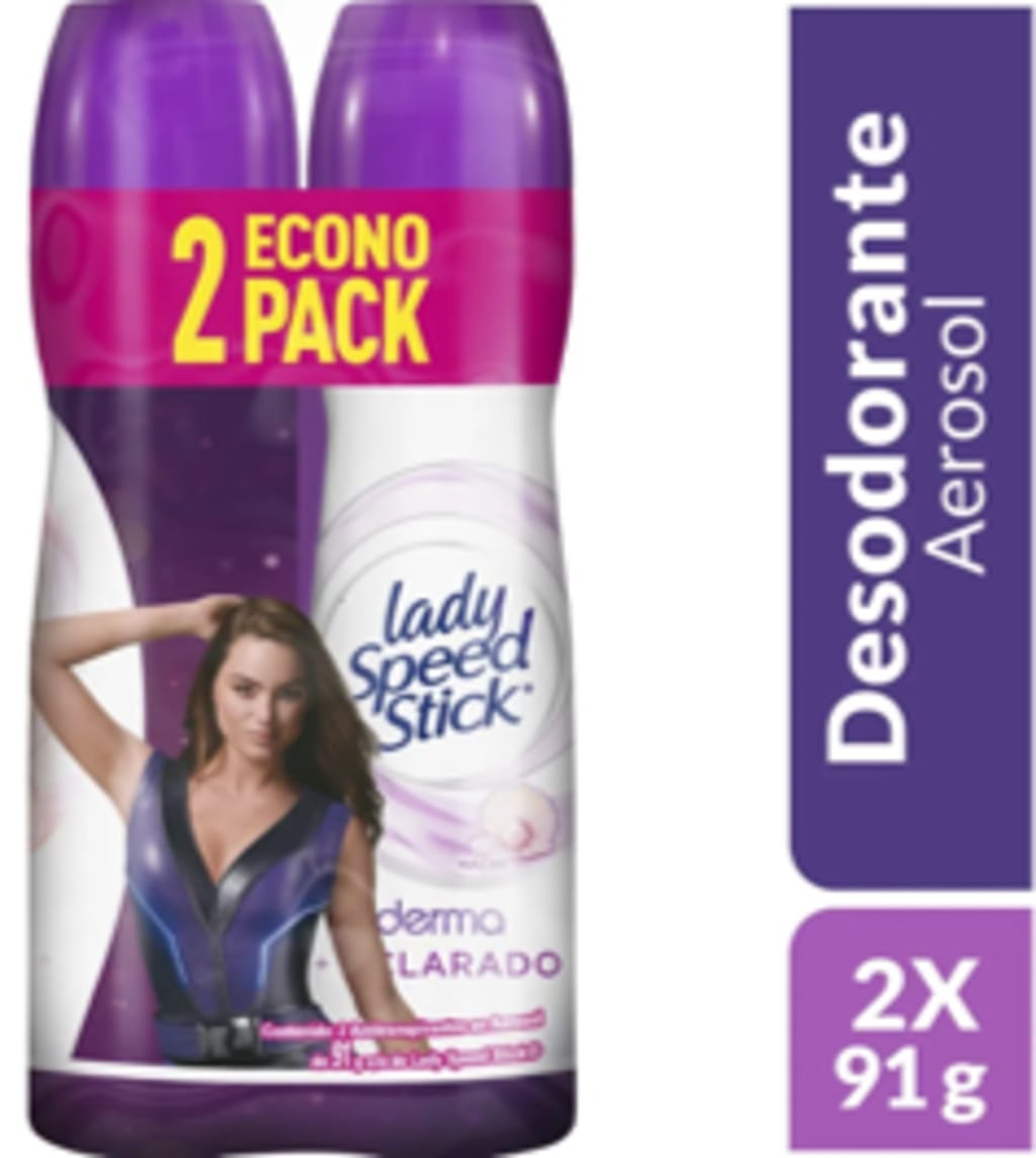 DESODORANTE LADY STICK AEROSOL DERMO AC x 2 UNDS (91 C/U)