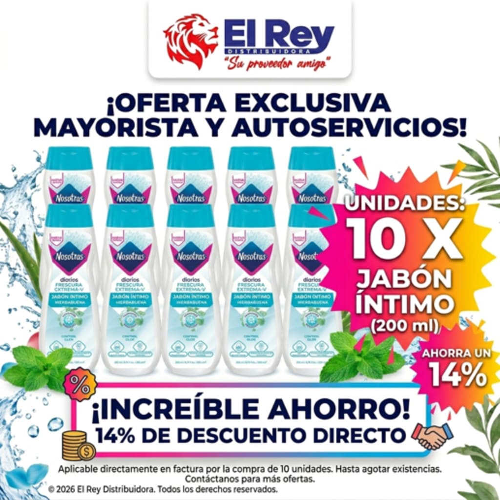 COMBO NOSOTRAS 10 JABON INTIMO FRESCURA EXT 200 ML (14% DC)