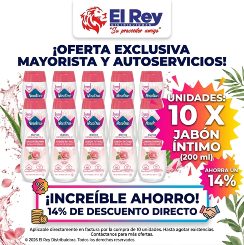 COMBO NOSOTRAS 10 JABON INTIMO ROSAS 200 ML (14% DCTO)