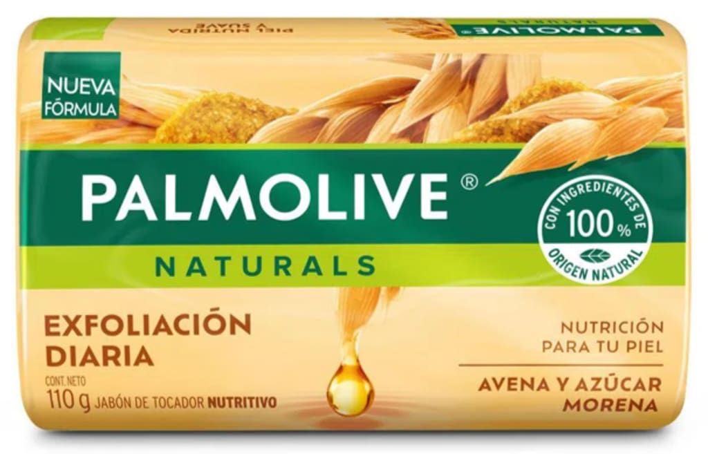 JABON PALMOLIVE AVENA AZUCAR MORENA 110 GRS x 72