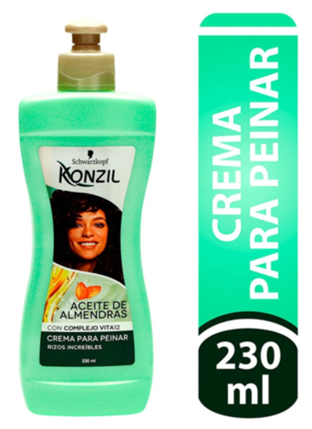 CREMA PARA PEINAR KONZIL ALMENDRAS 230 ML x 12