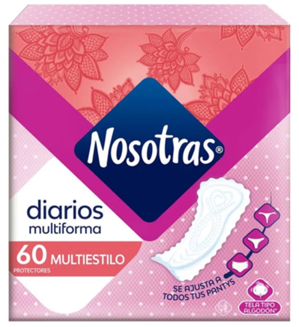 PROTECTOR NOSOTRAS MULTIESTILO 60 UNDS x 12