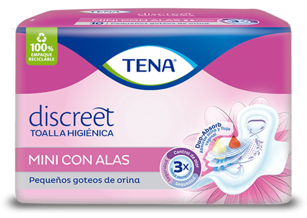 TENA MUJER MINI DISCREET 10 UND