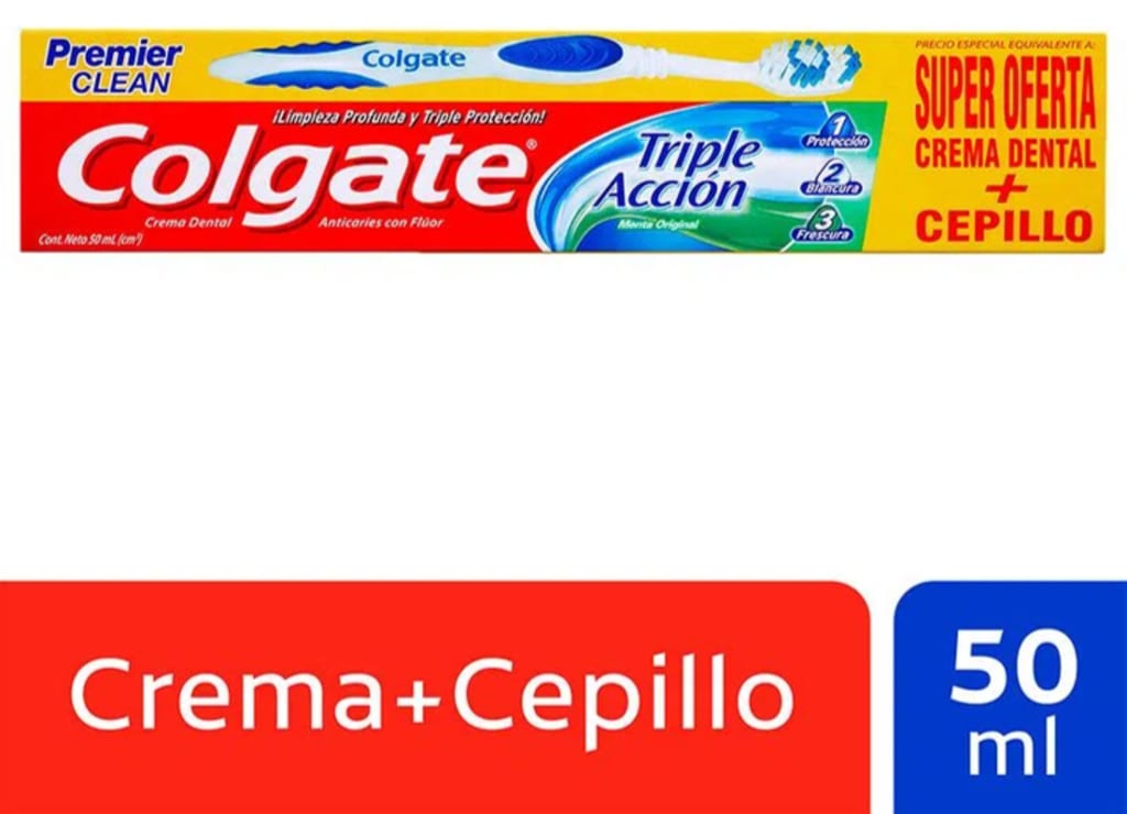 CREMA DENTAL COLGATE TRIPLE ACCION 50 CC + CEP x 96