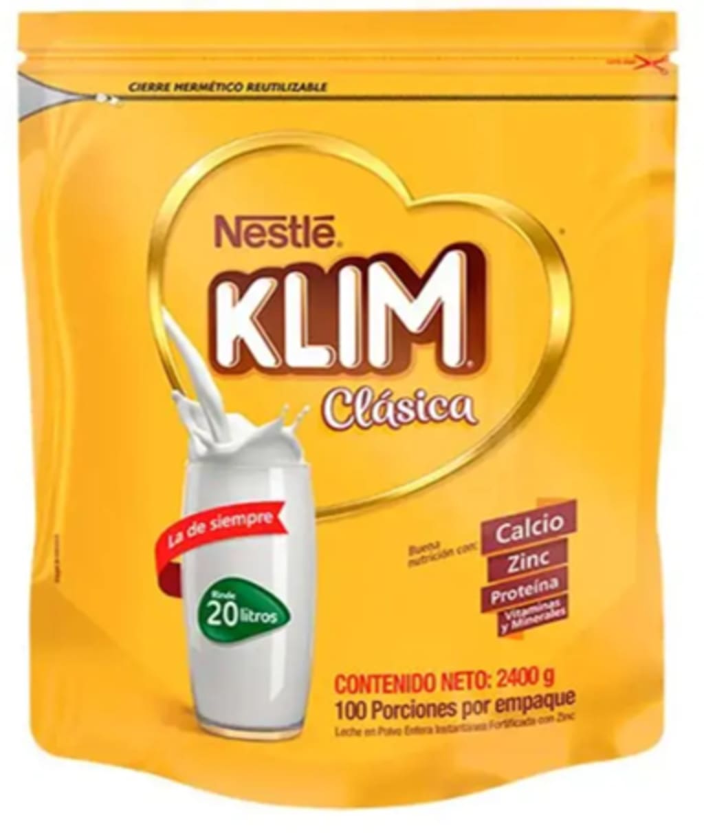 LECHE EN POLVO KLIM CLASICA BOLSA 2400 GRS x 6
