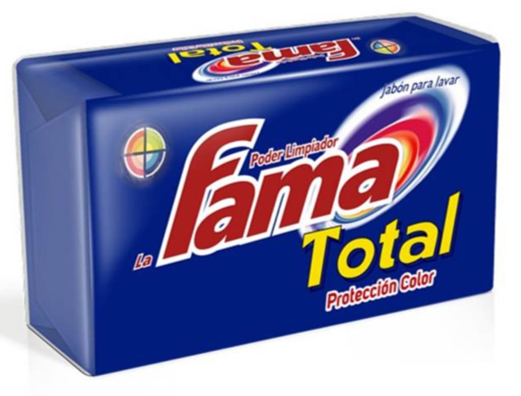 JABON FAMA TOTAL AZUL 250 GRS x 24