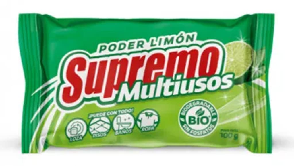 JABON SUPREMO MULTIUSOS LIMON 100 GRS x 48
