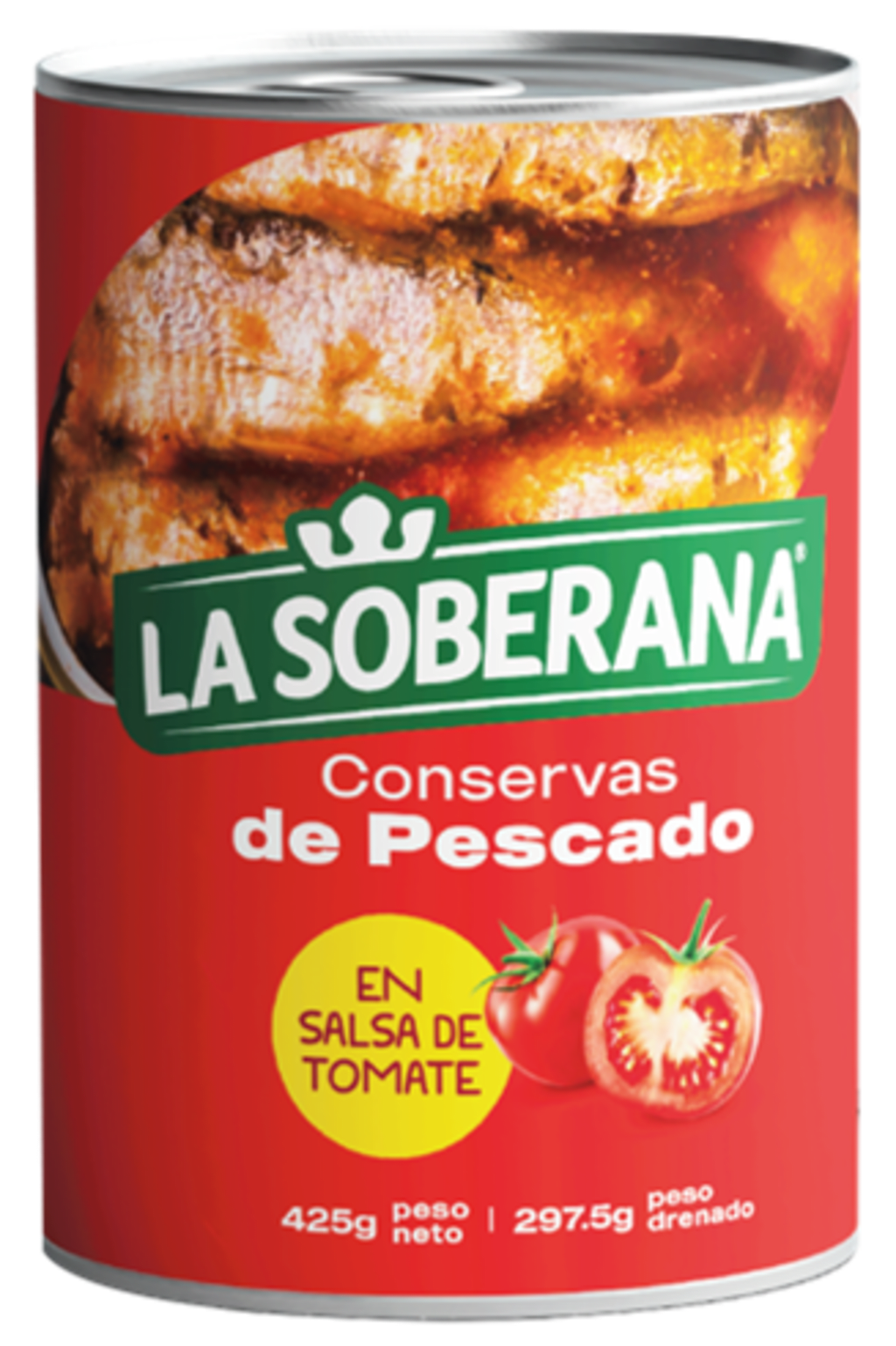 SARDINA CILINDRICA SOBERANA GRANDE 425 GRS x 24