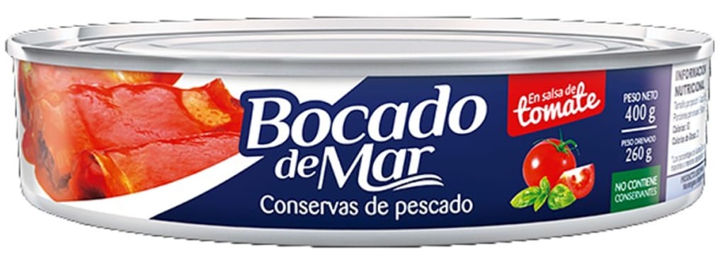 SARDINA OVALADA BOCADO DE MAR 400 GRS x 48