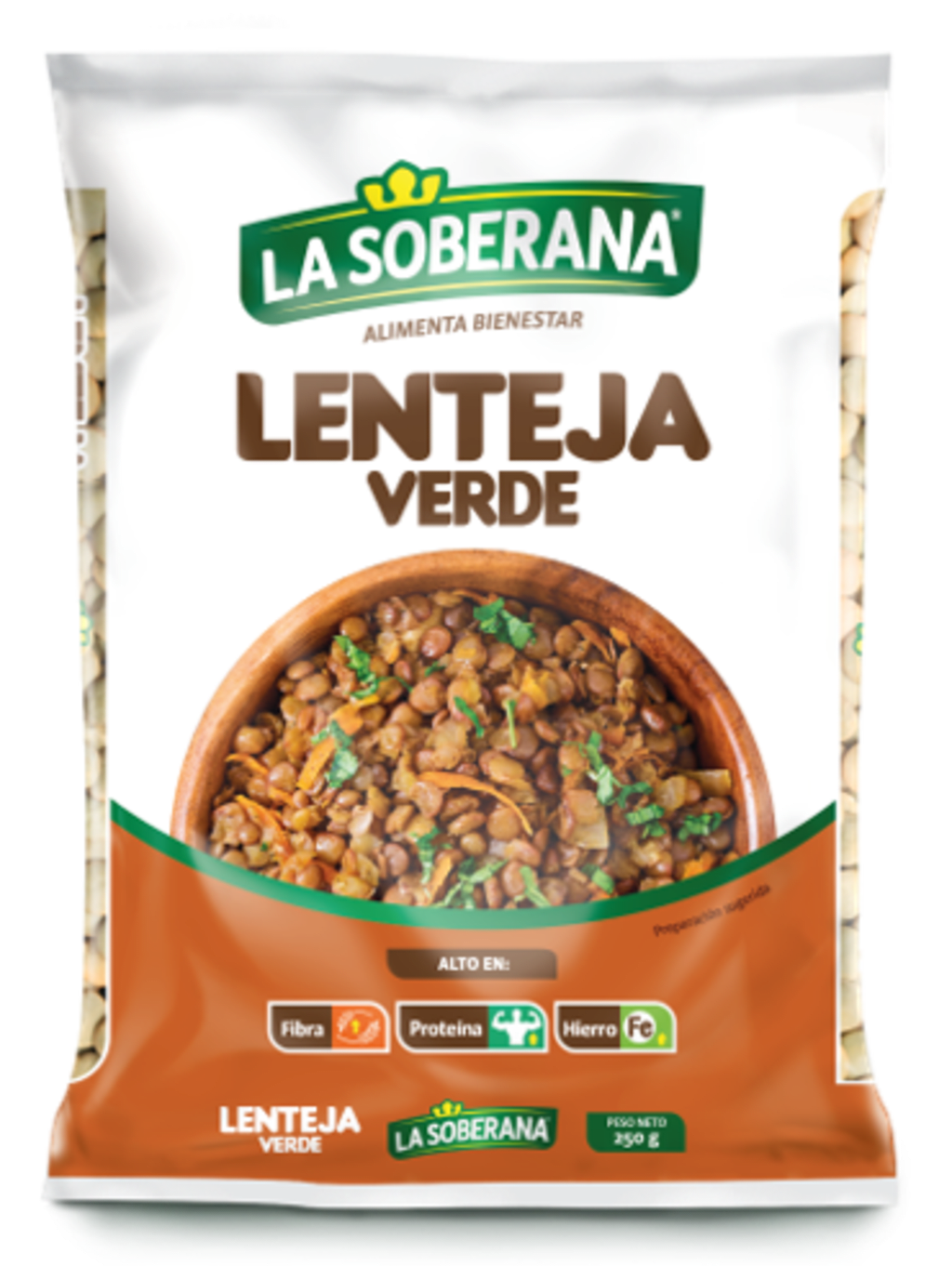 LENTEJA SOBERANA 250 GRAMOS
