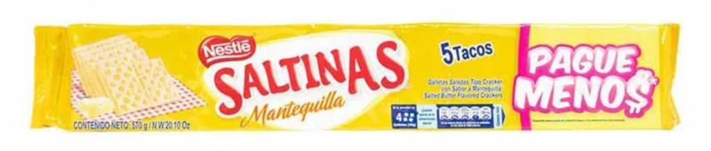 GALLETA SALTINAS NESTLE MANTEQUILLA 5 TACOS (480 GRS) x 18