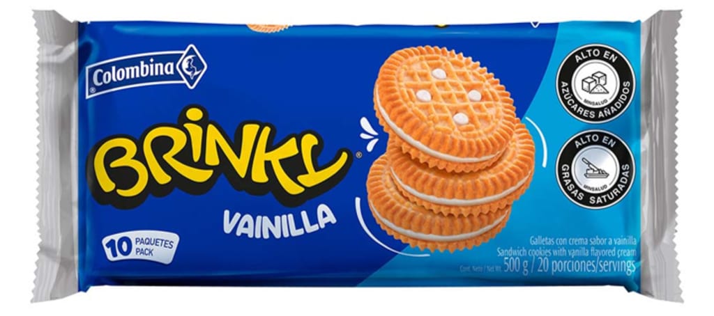 GALLETA BRINKY VAINILLA (6) 10 UND (500 GRS)