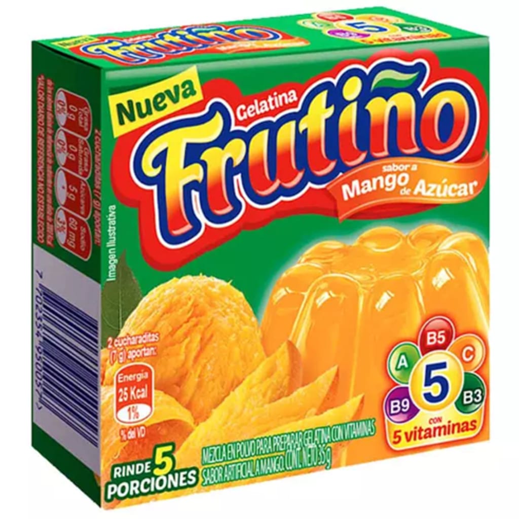 GELATINA FRUTIÑO MANGO 5 PORCIONES