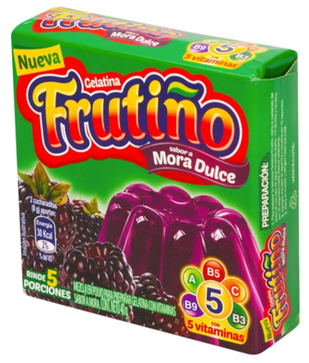 GELATINA FRUTIÑO MORA DULCE 5 PORCIONES