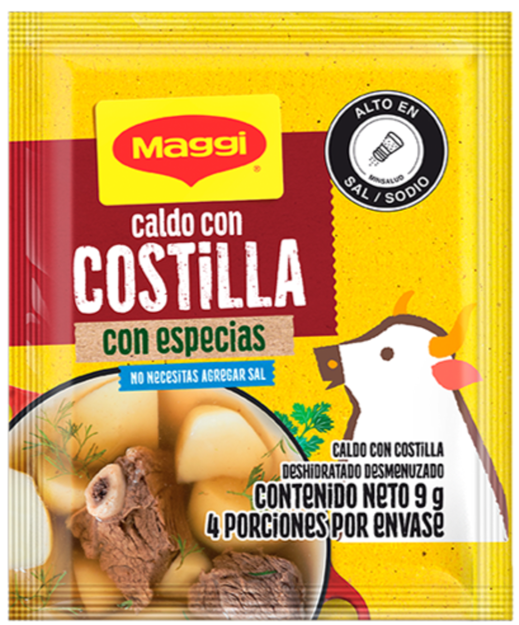 CALDO MAGGI COSTILLA DESMENUZADO 36 SOBRES (324 GRS)