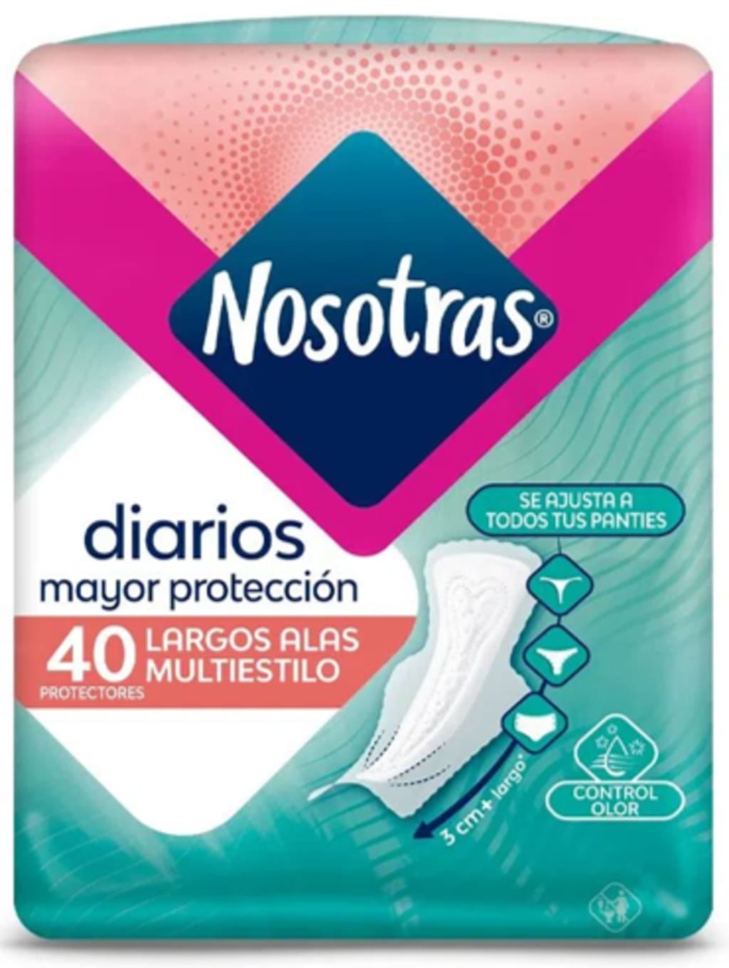 PROTECTOR NOSOTRAS LARGOS ALAS MULTI 40 UNDS