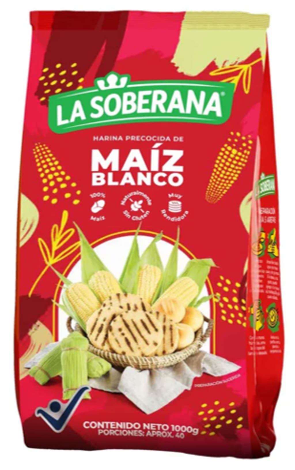 PRECOCIDO DE MAIZ SOBERANA BLANCA 1000 GRS