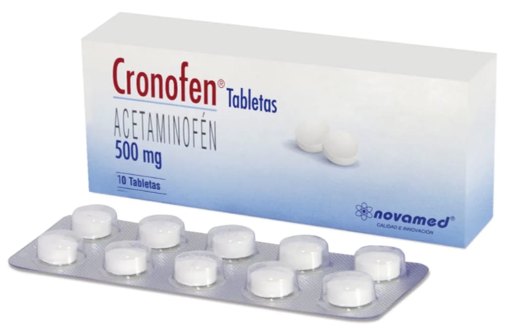ACETAMINOFEN CRONOFEN 500 MG x 100 TABLETAS (BAG)