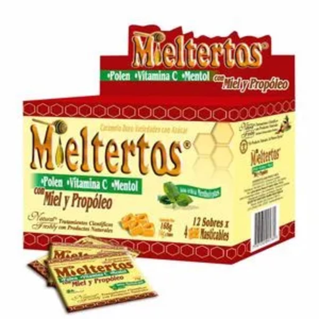 MIELTERTOS PASTILLAS MENTOLADAS x 12 SOBRES (PLEGADIZA)