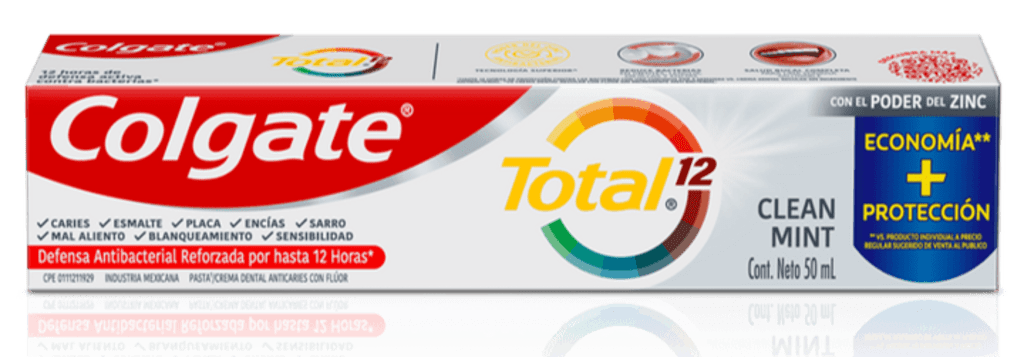 CREMA DENTAL COLGATE TOTAL CLEAN MINT ANTIBACT 50 ML