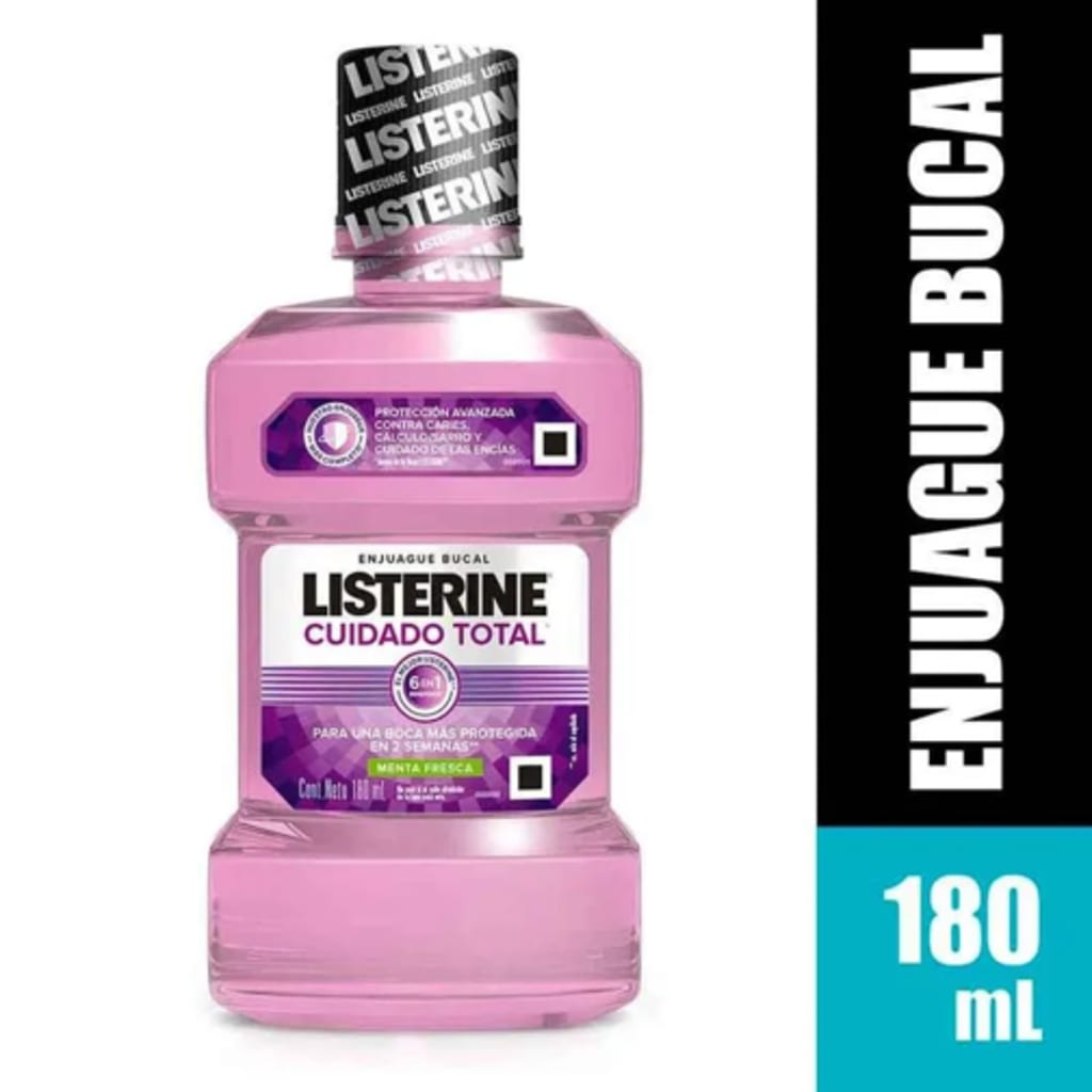 LISTERINE CUIDADO TOTAL 180 ML