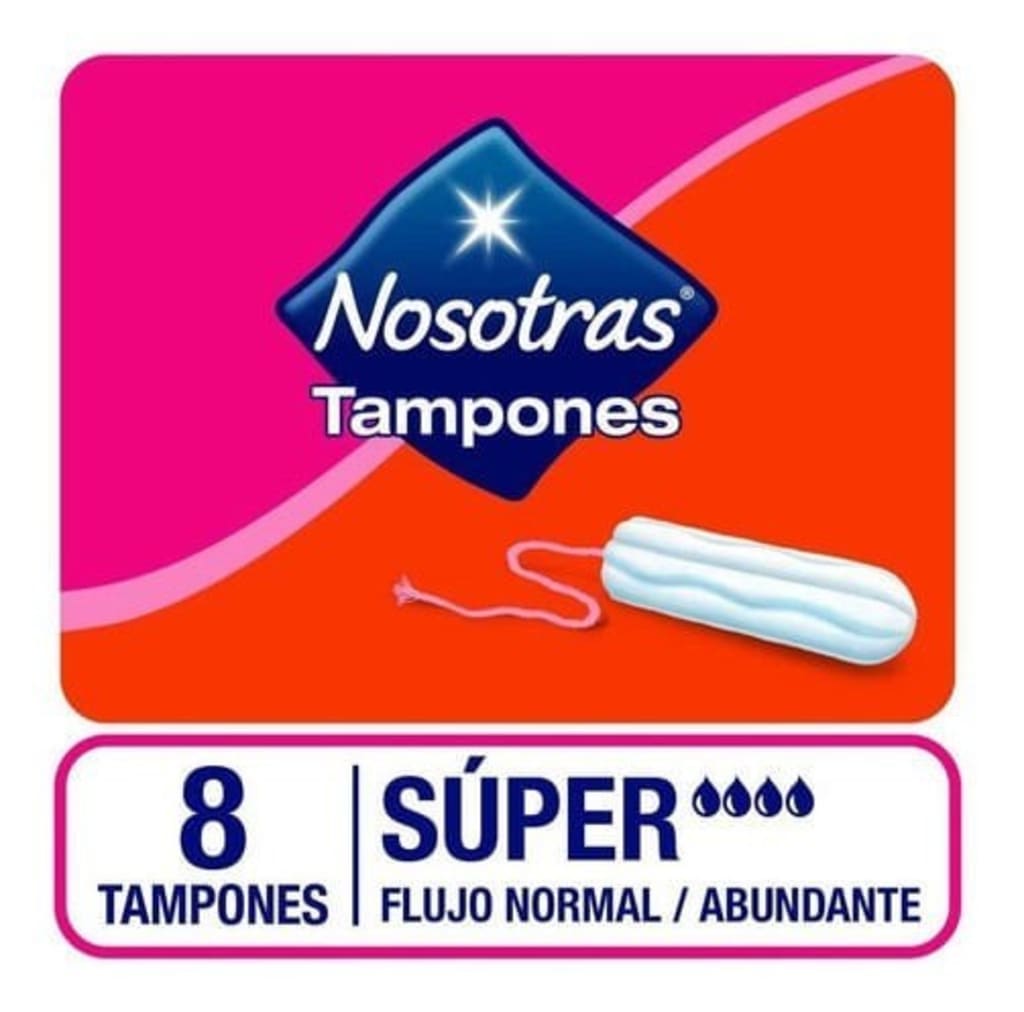 TAMPONES NOSOTRAS DIGITAL SUPER RISTRA 8 UNDS x 24